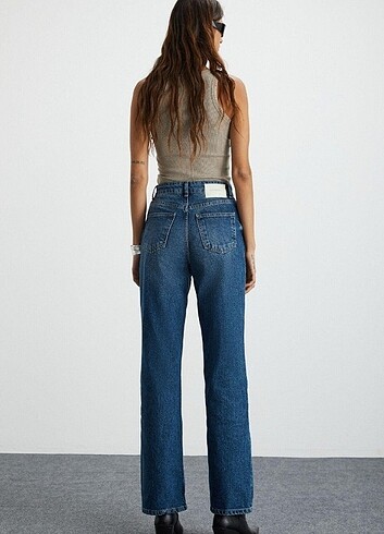 m Beden lacivert Renk Straight Jean