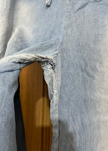 Kadın Bol Paça Kot Pantolon - Görsel 2