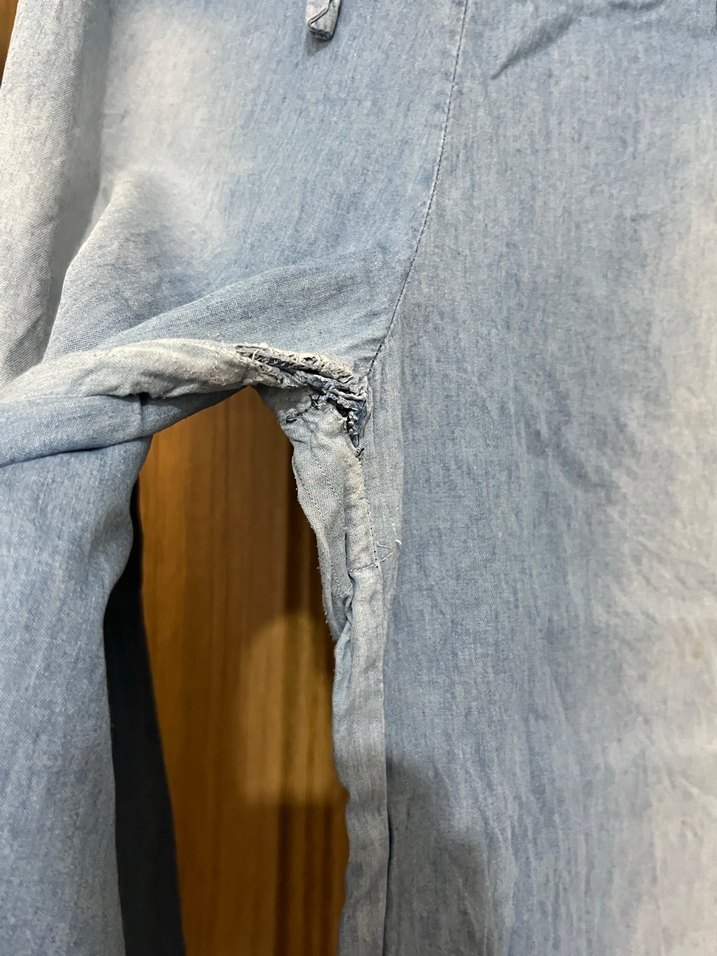 Kadın Bol Paça Kot Pantolon - Görsel 2