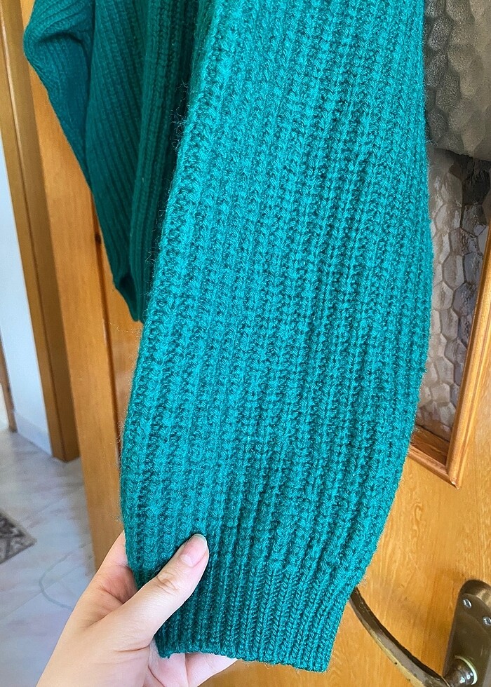 Benetton yeşil kazak - Görsel 2