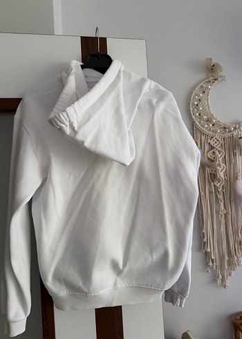 Mavi Jeans Kadın Beyaz Kapüşonlu Sweatshirt - Görsel 2