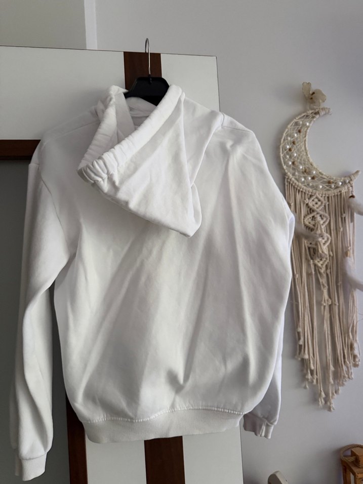 Mavi Jeans Kadın Beyaz Kapüşonlu Sweatshirt - Görsel 2