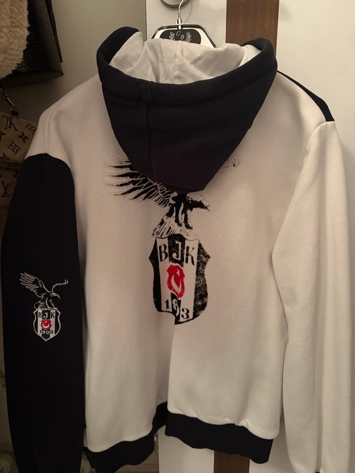 Beşiktaş Kapüşonlu Fermuarlı Erkek Sweatshirt - Görsel 2