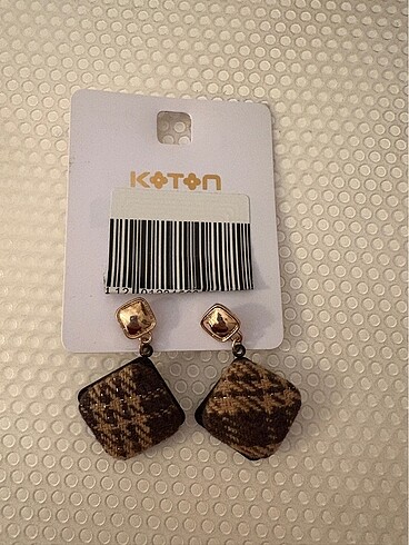 Koton leopar desenli küpe