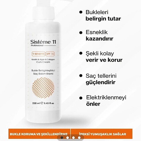 Beden Renk Bukle belirginleştirici saç şekillendirici