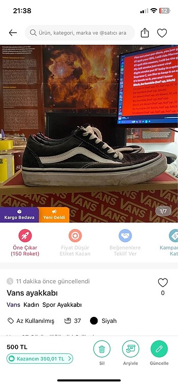 Vans ayakkabı
