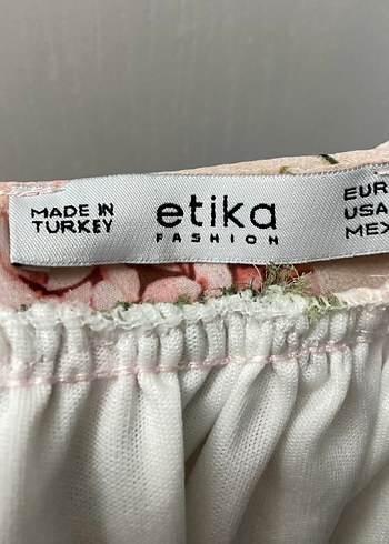 Çiçekli Volanlı Etek - Görsel 3