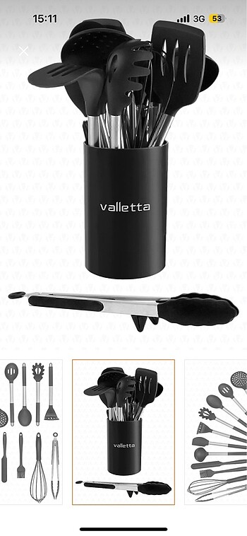 Diğer Valetta yapışmaz silikon spatula seti