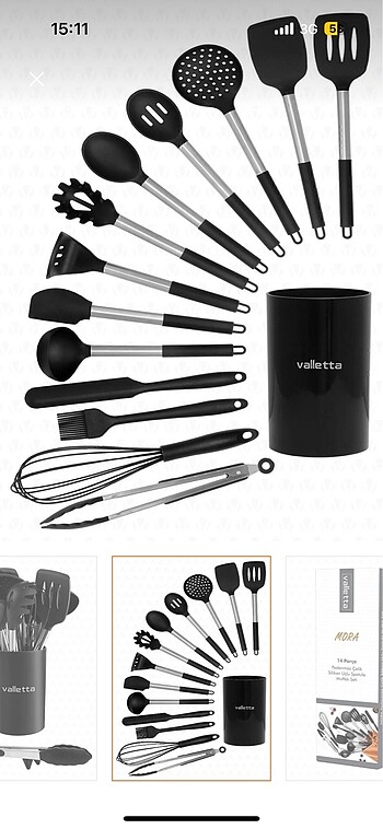 Beden Valetta yapışmaz silikon spatula seti
