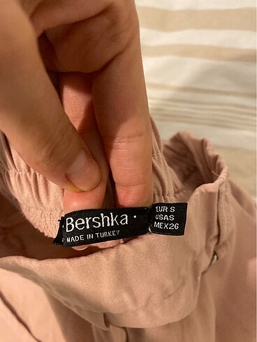 Bershka bershka pudra pembe şort