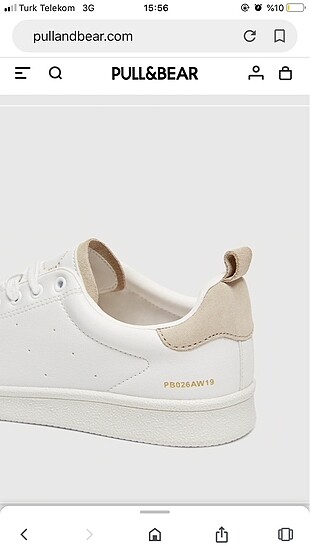 40 Beden beyaz Renk Pull&Bear Sneaker