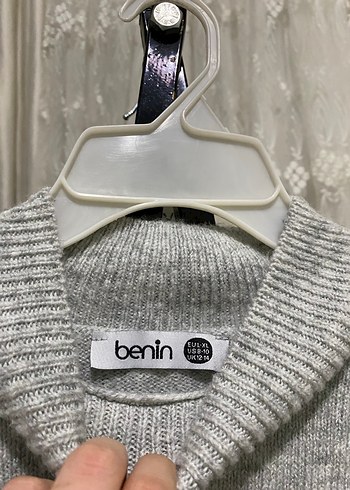 Gri Boğazlı Örgü Kadın Kazak - Görsel 5