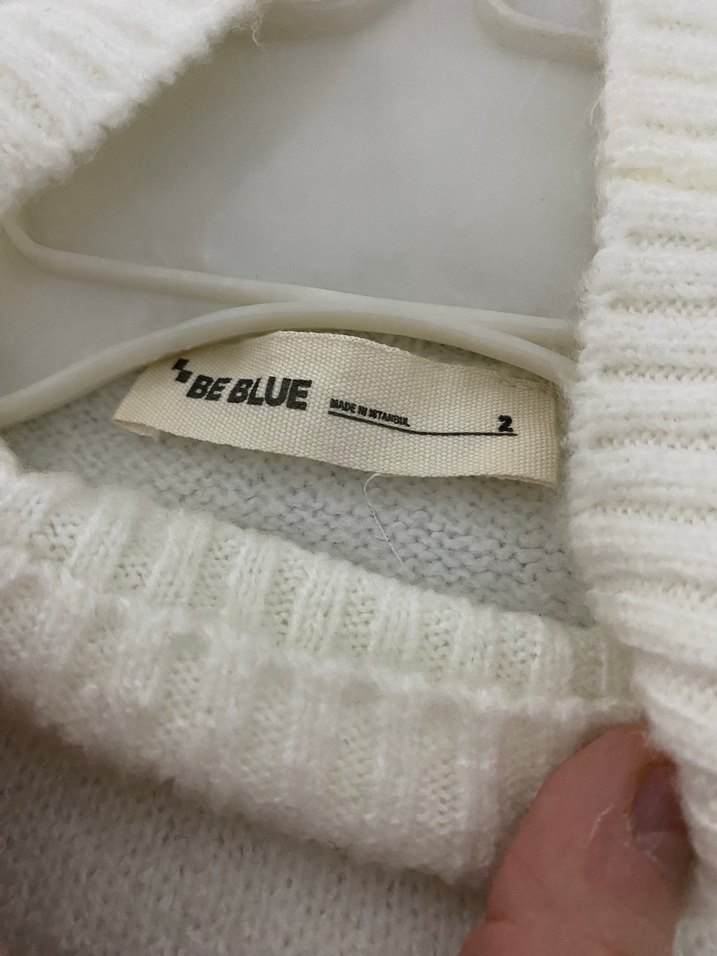 Be Blue Beyaz Kazak - Görsel 5