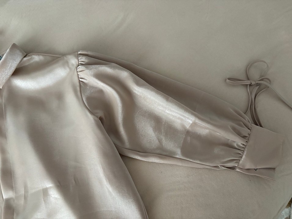 Pudra pembesi şık gömlek - Görsel 3