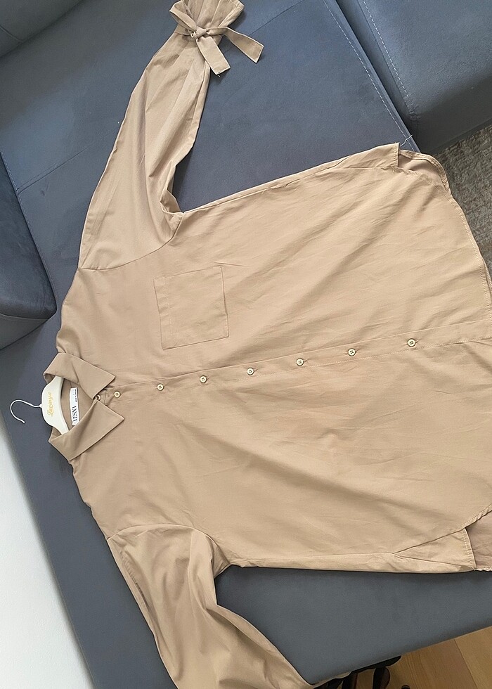 Vesna Kolları Büzgülü Gömlek - Görsel 2