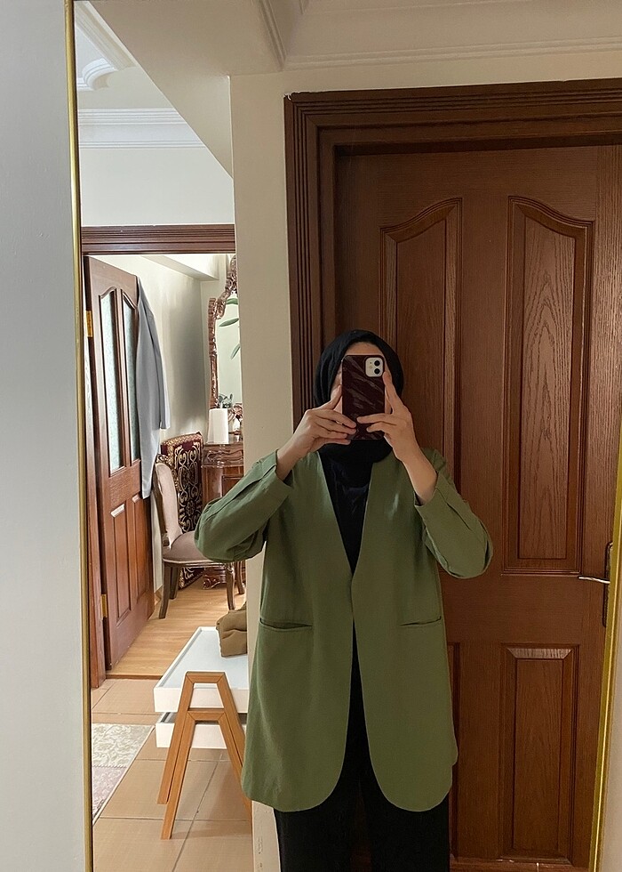 Minik Terzi Yeşil Ceket - Görsel 3