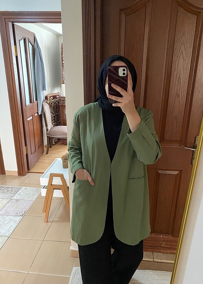 Minik Terzi Yeşil Ceket - Görsel 2