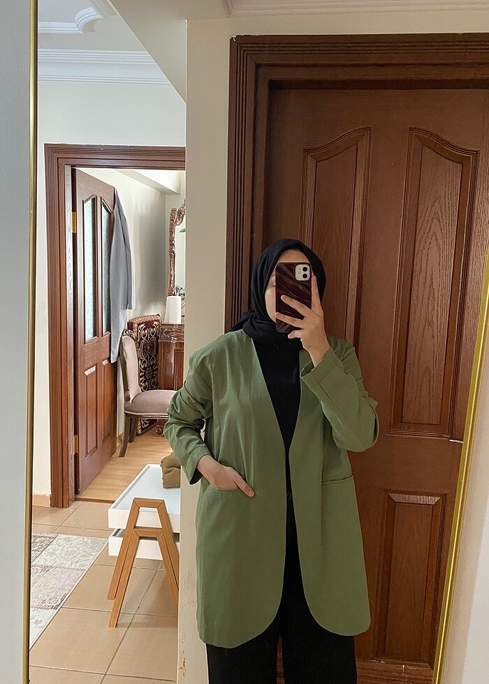 Minik Terzi Yeşil Ceket - Görsel 4