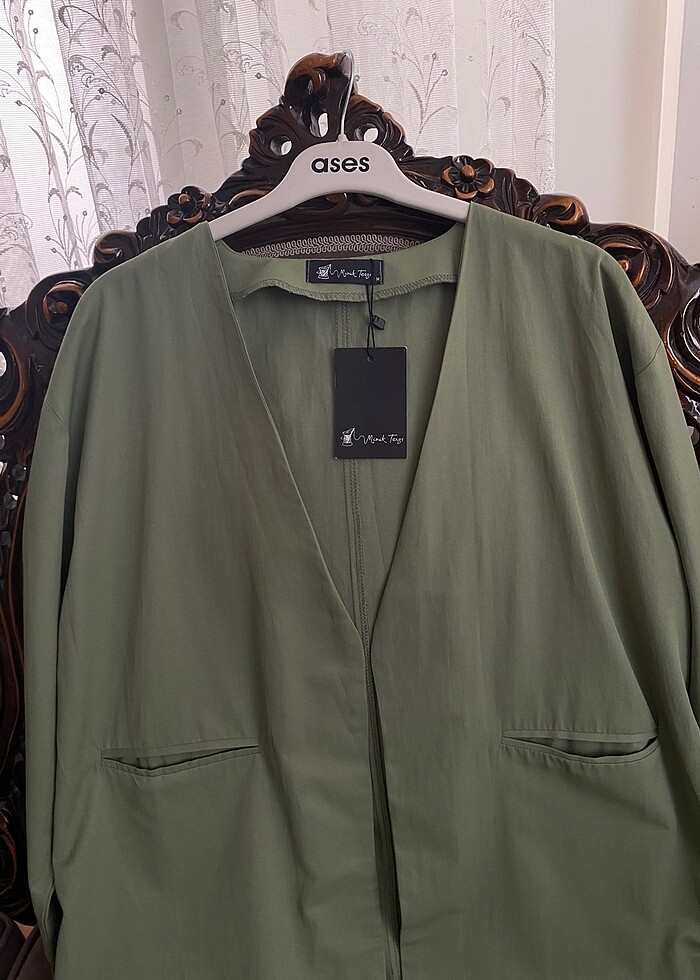 Minik Terzi Yeşil Ceket - Görsel 5