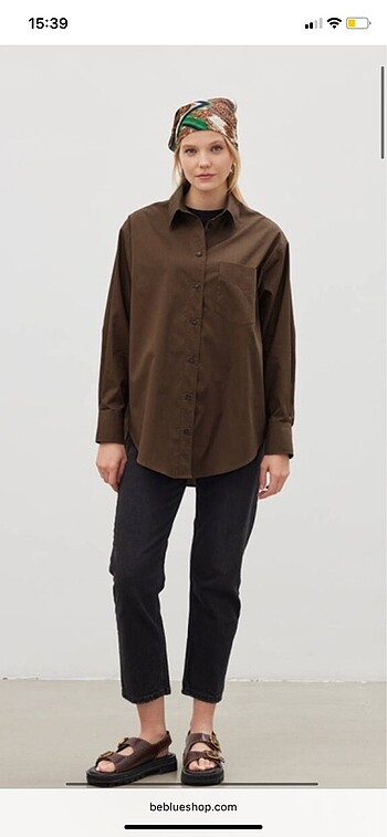 Be Blue Poplin Gömlek - Görsel 7