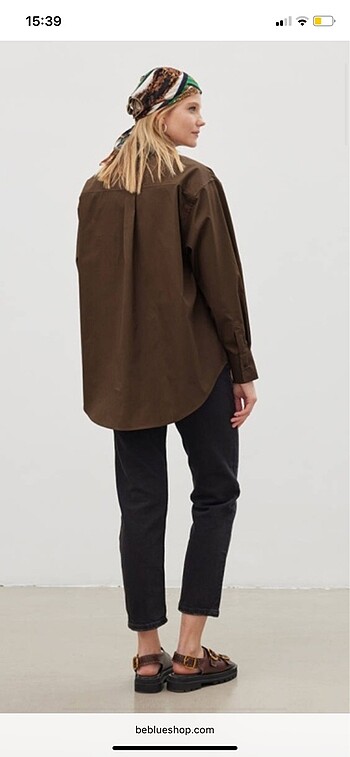 Be Blue Poplin Gömlek - Görsel 9