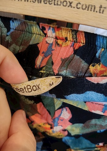 Bohem Tarz Uzun Batik Desenli şort etek - Görsel 3