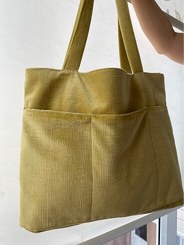  Beden sarı Renk Tote bag, Kanvas çanta