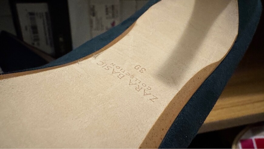39 Beden yeşil Renk Zara Stiletto