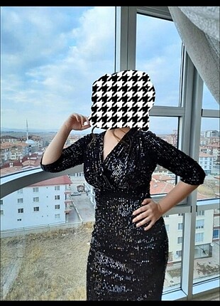 Pullu elbise 
