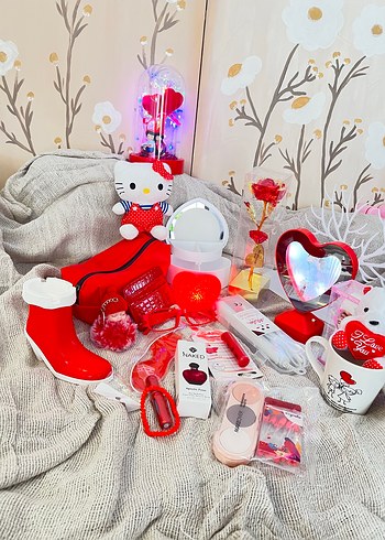 20 ürün Parlak Kırmızı Mini Pop Kültür Seti