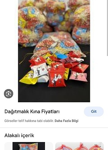 Dağıtılacak kına 