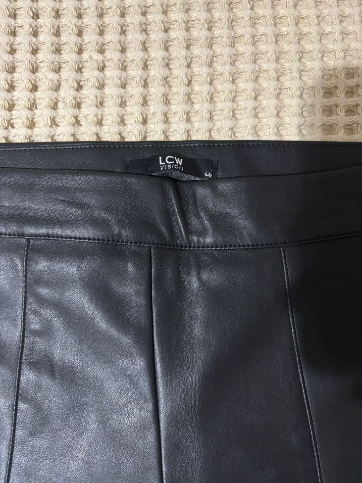 lcw suni deri pantolon - Görsel 4
