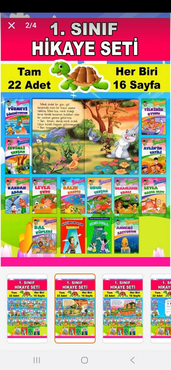 1. Sınıf 22'li Hikaye Seti, Her Kitap 16 Sayfa - Görsel 2