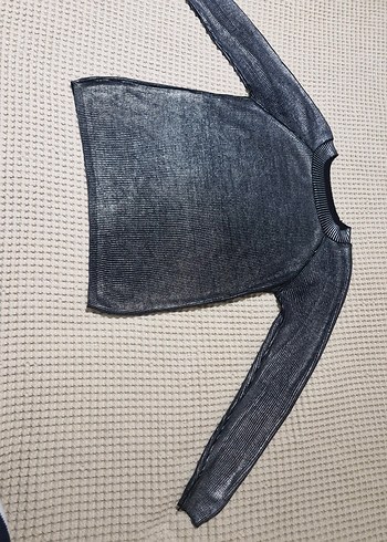 jakarli Gri Kadın Triko Uzun Kollu Kazak - Görsel 3