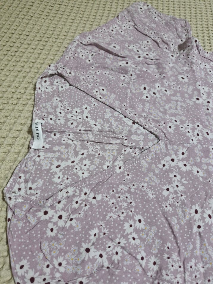 Dantel Detaylı Uzun Mor Hamile Elbisesi - Görsel 3