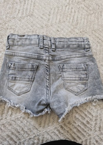 Gri Mini #kızcocuk #Denim #Şort - Görsel 3
