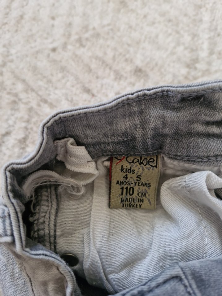 Gri Mini #kızcocuk #Denim #Şort - Görsel 2