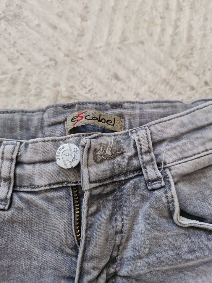 Gri Mini #kızcocuk #Denim #Şort - Görsel 4