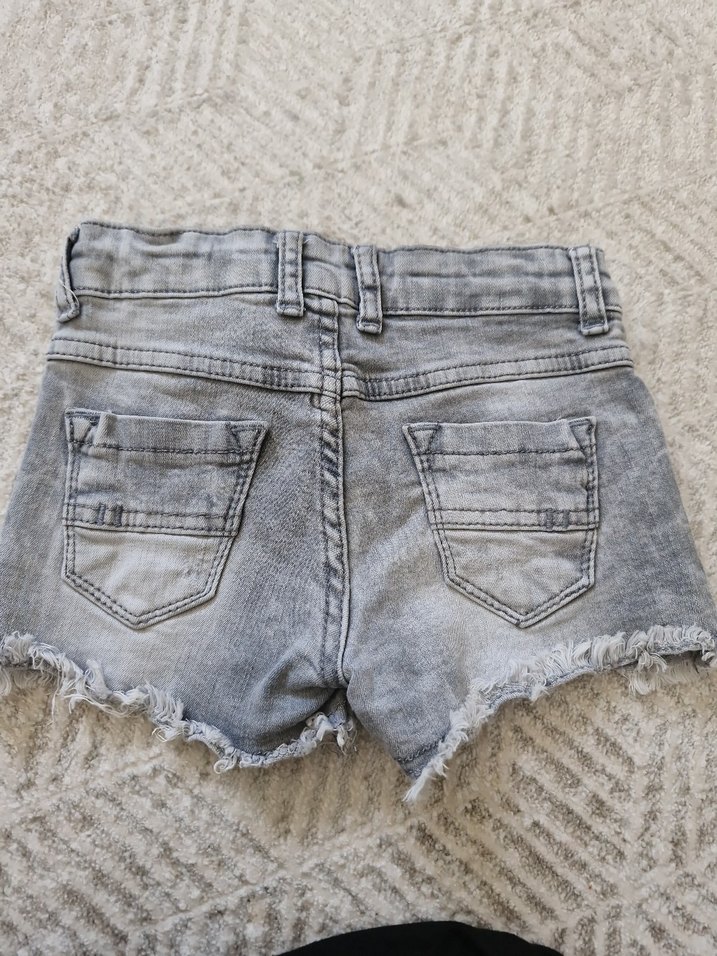 Gri Mini #kızcocuk #Denim #Şort - Görsel 3
