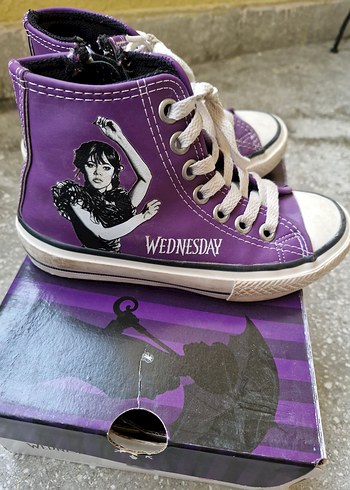 Mor  Bağcıklı Spor Ayakkabı #convers #flo - Görsel 2