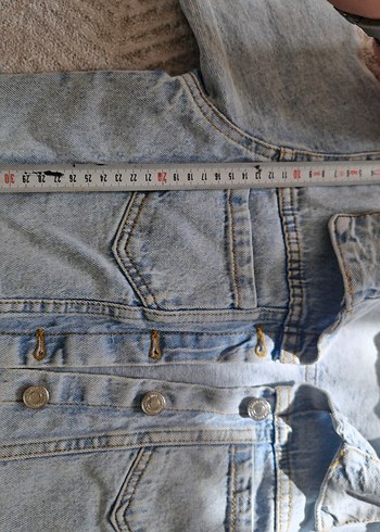 Düğmeli #kızcocuk Mavi #Denim #Ceket - Görsel 4