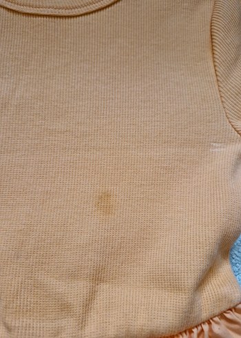 #KızÇocuk turuncu Kısa Kollu #Elbise - Görsel 4