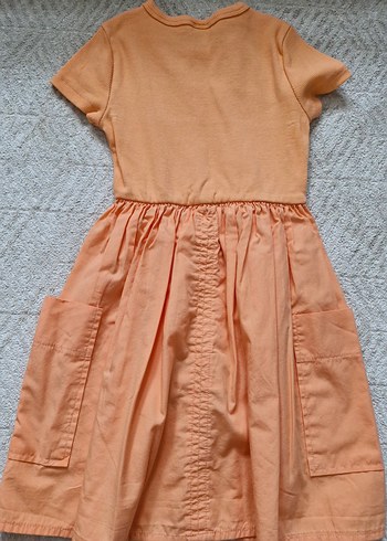 #KızÇocuk turuncu Kısa Kollu #Elbise - Görsel 2