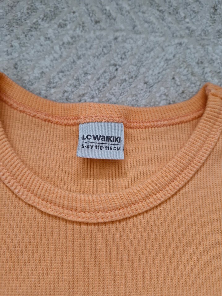 #KızÇocuk turuncu Kısa Kollu #Elbise - Görsel 3