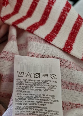 #Kızbebek #kızçocuk #takım Kısa Kollu Fırfırlı Çizgili Takım - Görsel 5