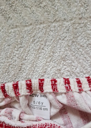 #Kızbebek #kızçocuk #takım Kısa Kollu Fırfırlı Çizgili Takım - Görsel 4