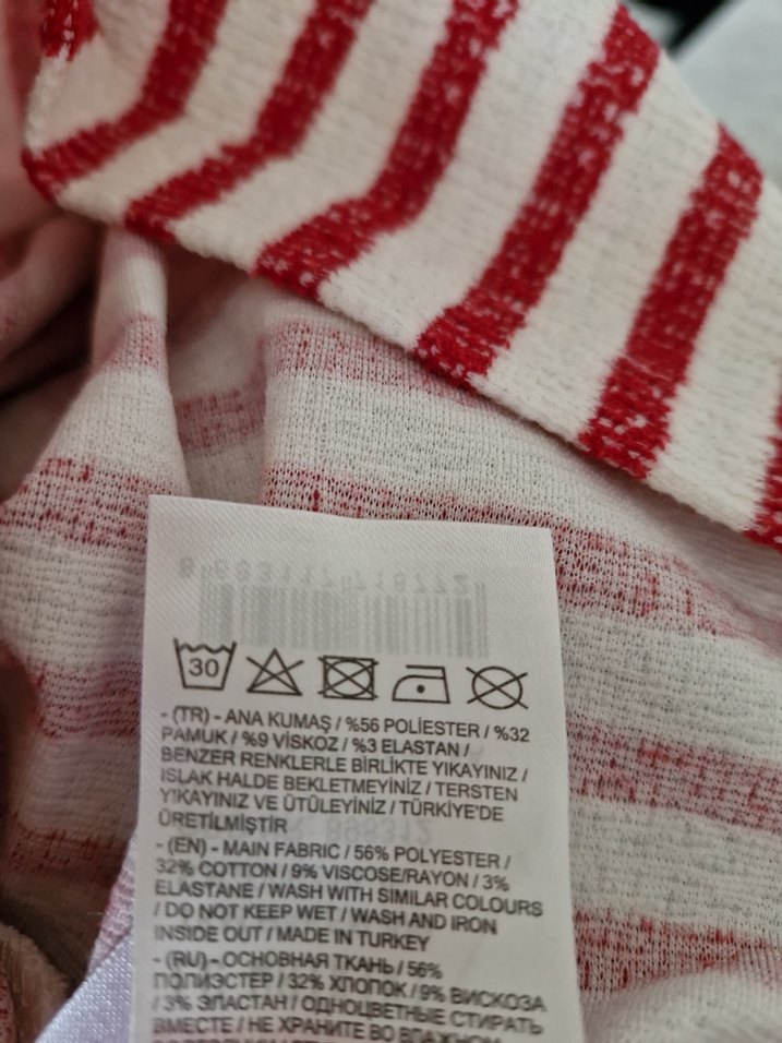 #Kızbebek #kızçocuk #takım Kısa Kollu Fırfırlı Çizgili Takım - Görsel 5