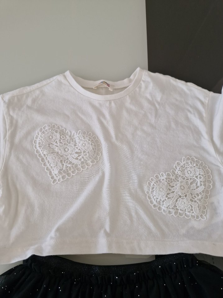 Kız Çocuk Nakışlı Tül #etek #takım - Görsel 2