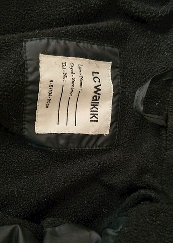 Kız Çocuk Siyah Uzun Kapüşonlu Mont - Görsel 3