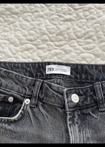 34 Beden gri Renk Zara Straight Fit Jean Antrasit